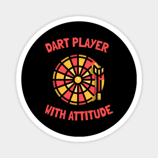 dart player with attitude Magnet